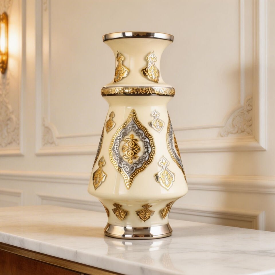 Gevher Topkapı Vazo Platin