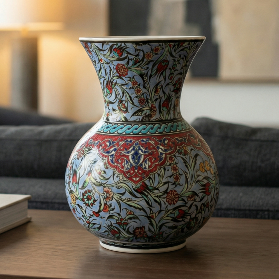 ZENCİREKLİ FİRUZE VAZO