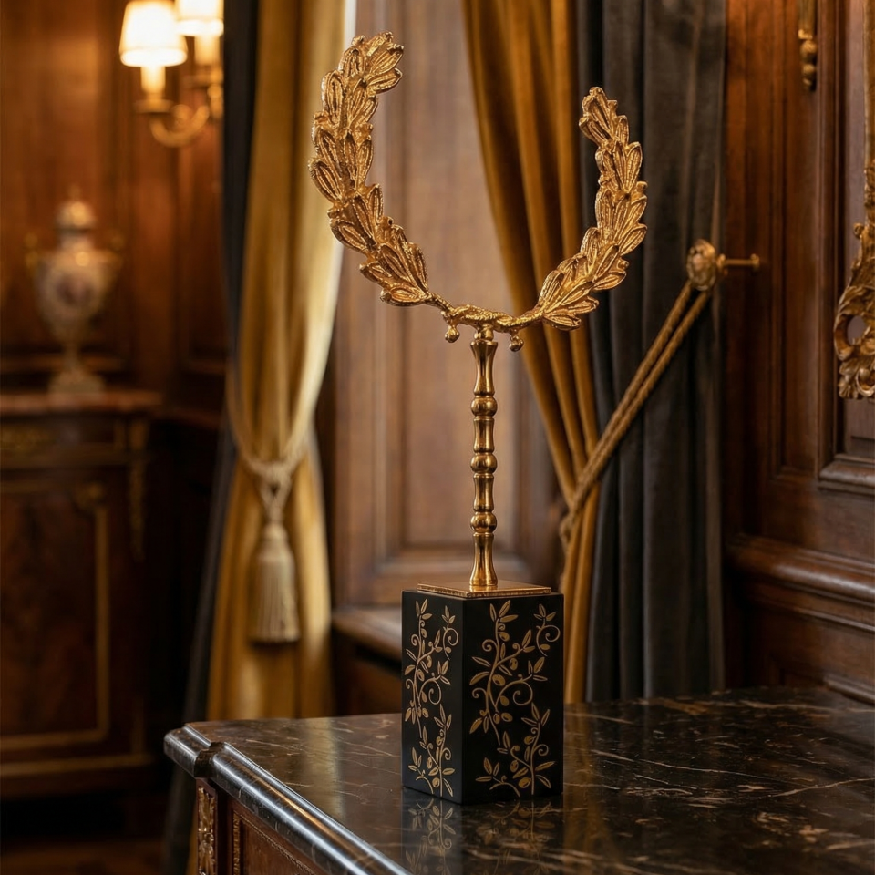 Taç Masa Objesi Altın