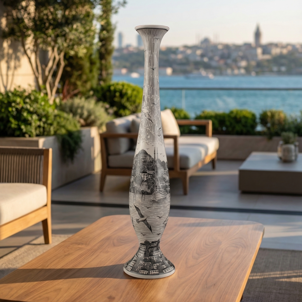 İstanbul Zarafeti Gülabdan Vazo