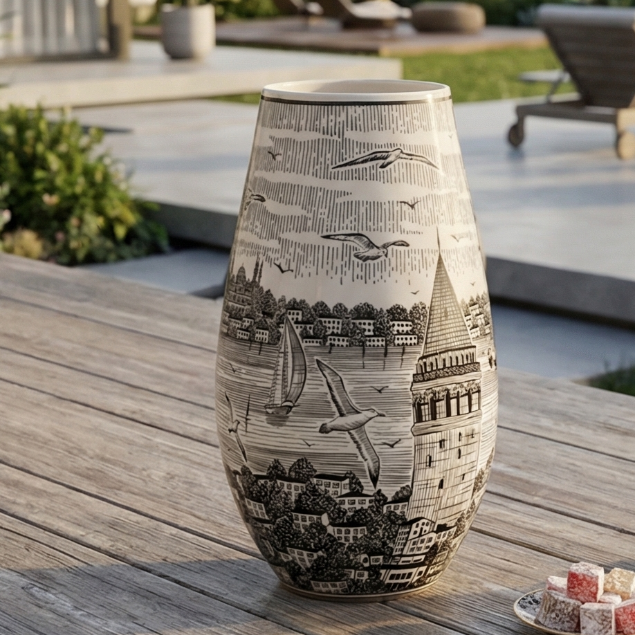 İstanbul Panoramik Vazo