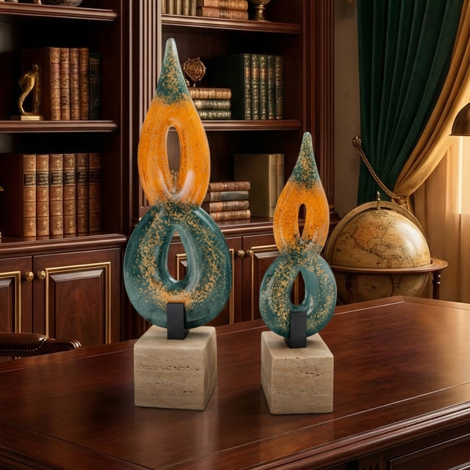 Aurora Füzyon Cam Dekoratif obje Setiİ