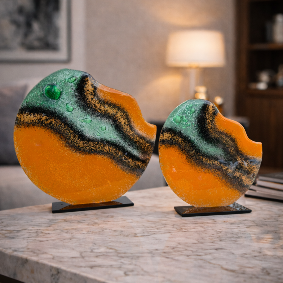 Ahenk Cam Obje Turuncu