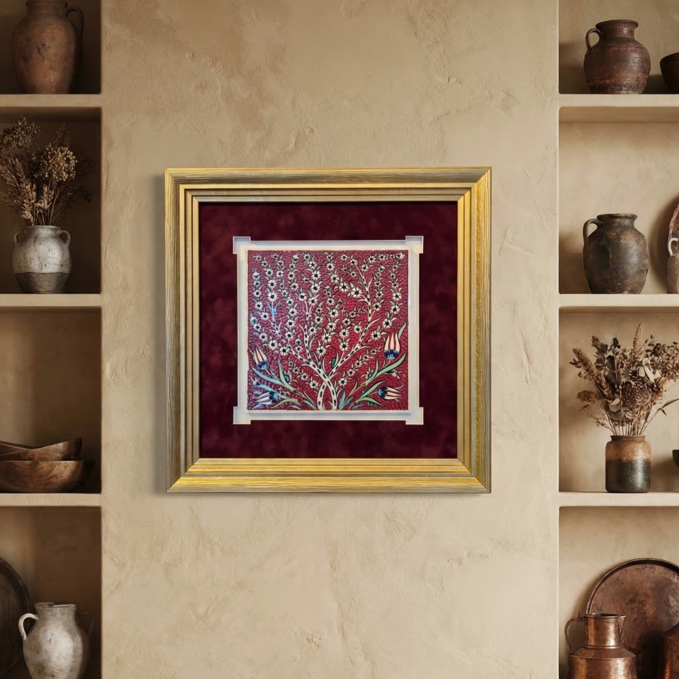 HAYAT AğACI SERAMİK KARO ÇERÇEVE