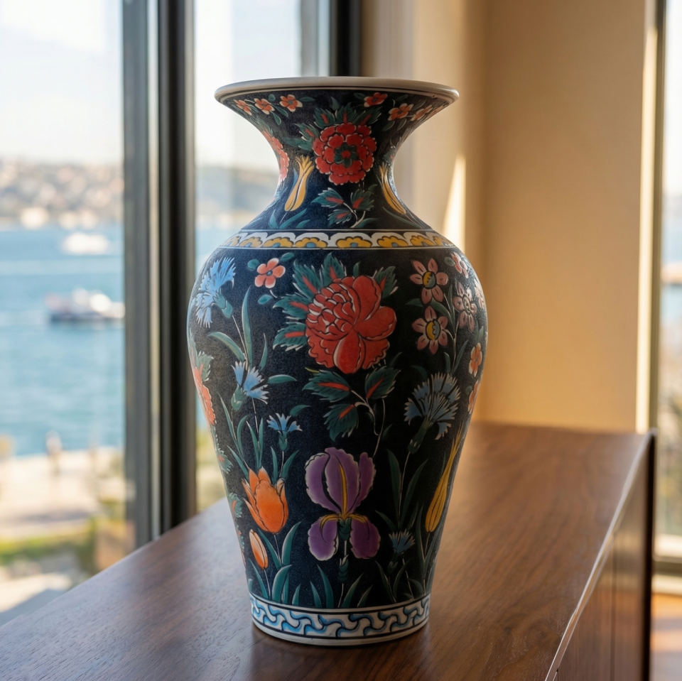 GECE BAHÇESİ MAT SERAMİK VAZO