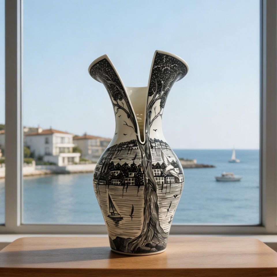 HAYAT AĞACI İSTANBUL SİYAH VAZO